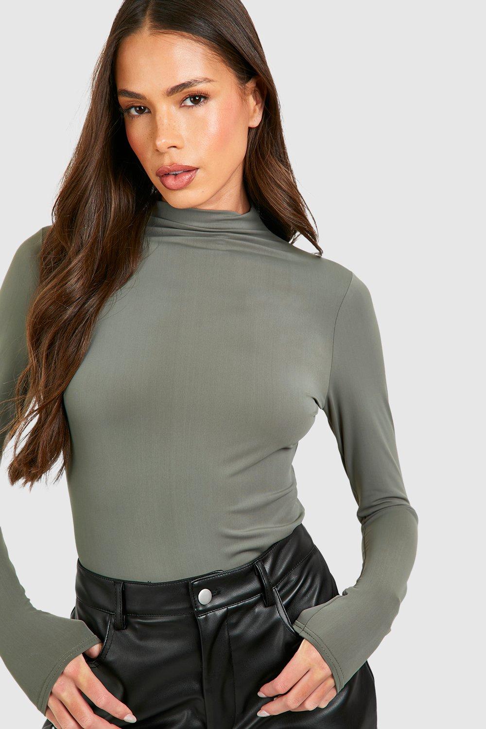 Tall Premium Matte Slinky Long Sleeve Unitard