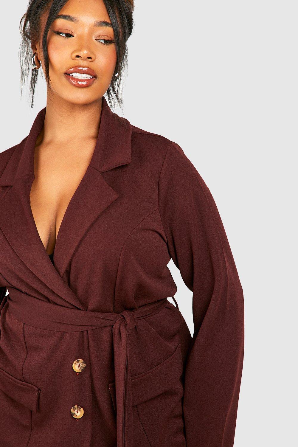 Boohoo best sale plus blazer