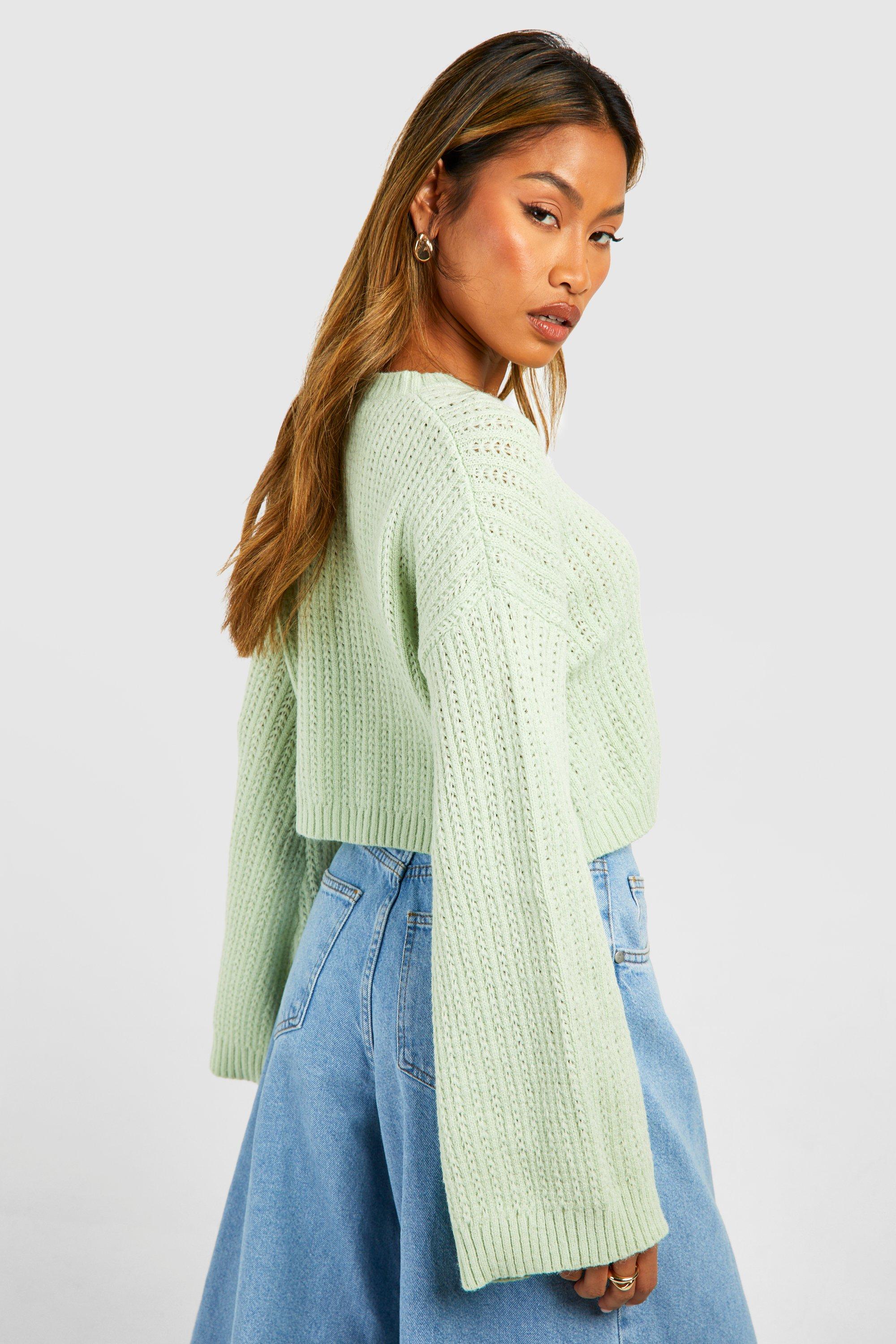 Flared on sale sleeve jumpers