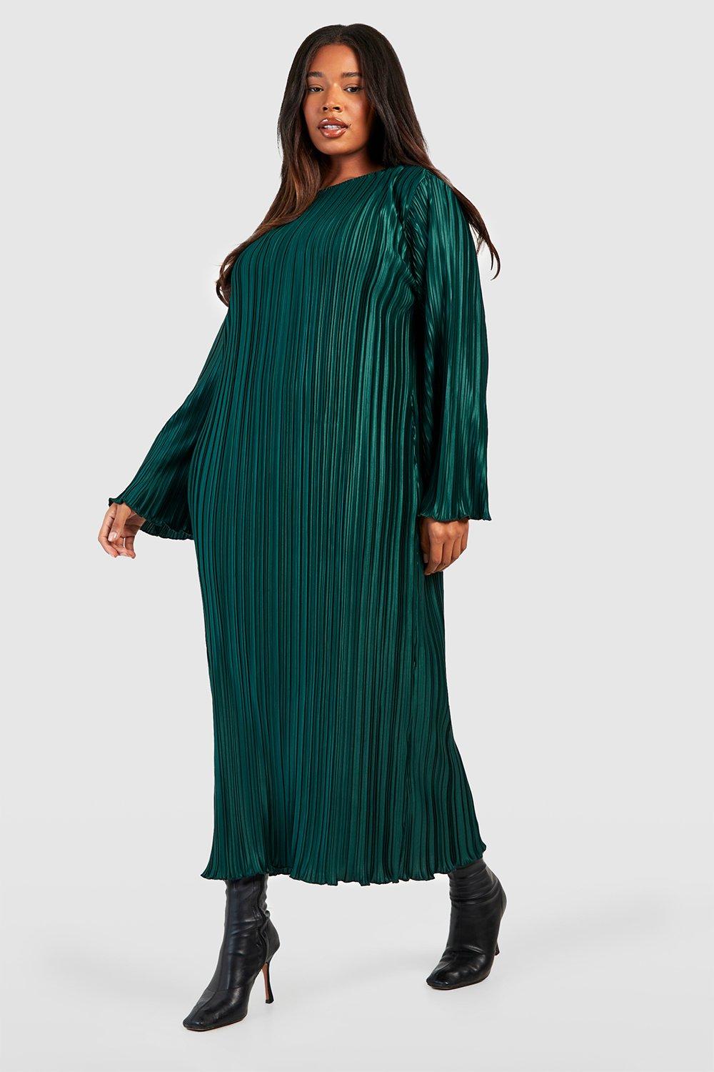 Grande taille Robe longue plissee boohoo FR