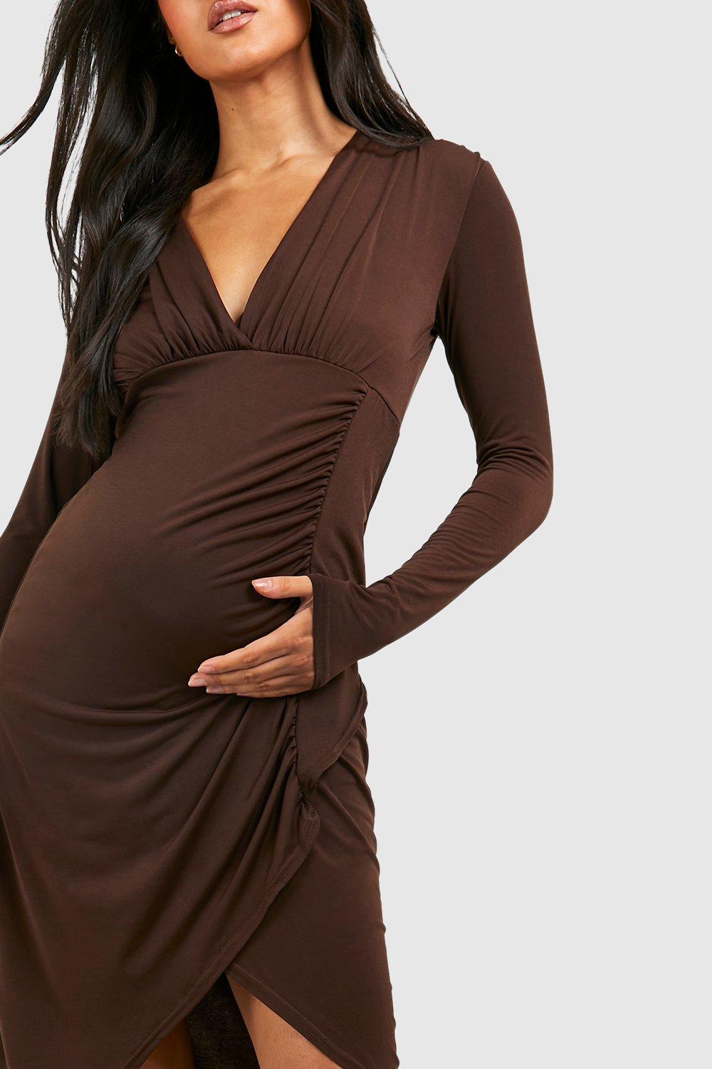 Maternity dresses clearance boohoo