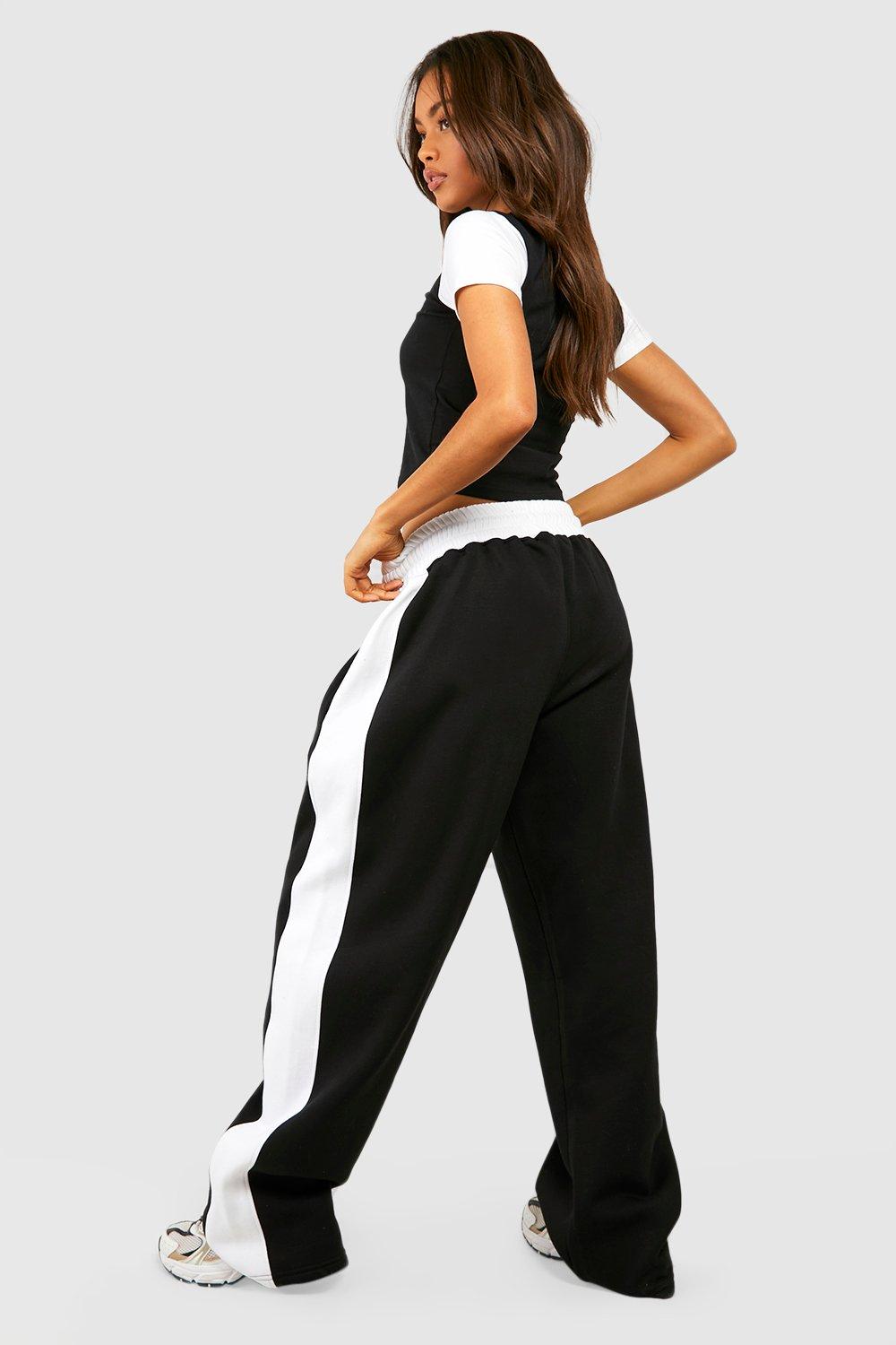 Twin Vector Colourblock Straight Track Pants