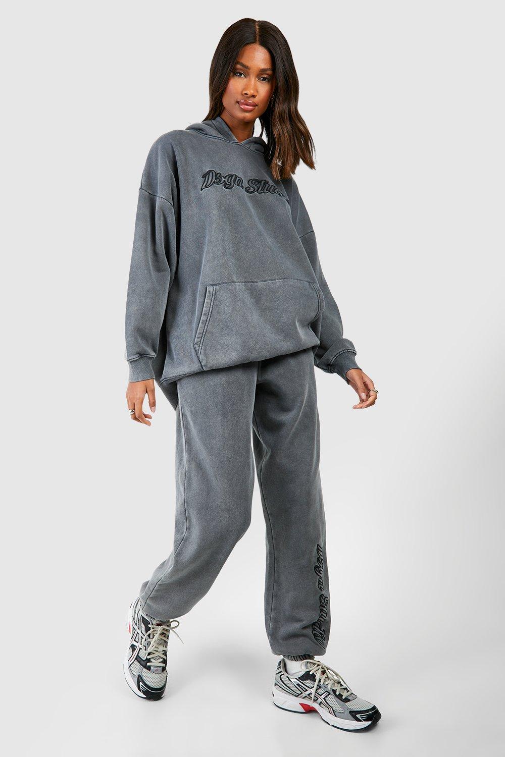 Women's Charcoal Dsgn Studio Wide Leg Jogger