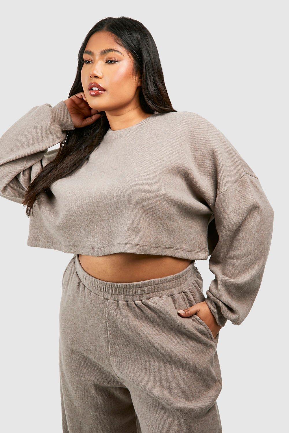 Plus size crop deals hoodie