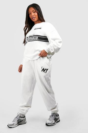 Plus Motorsport Multiprint Tracksuit ecru