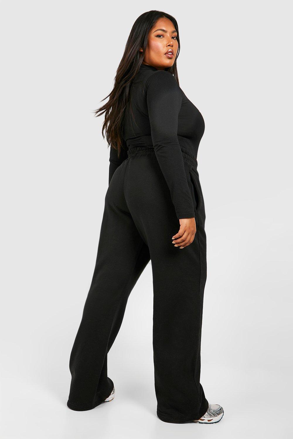 Plus Nyc Motorsport Slogan Bodysuit And Jogger Set boohoo FI