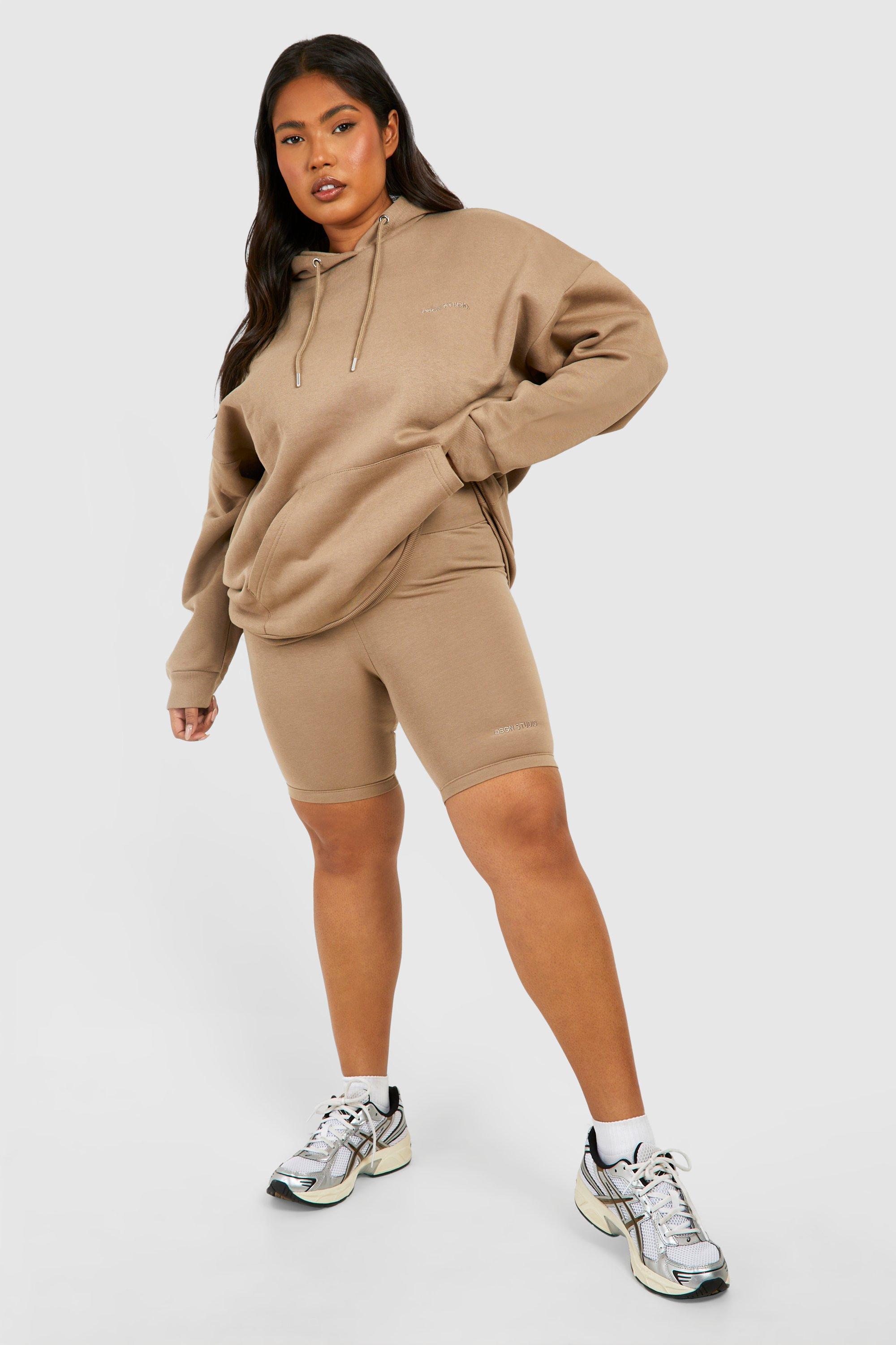 Plus Hoodie And Cycling Short