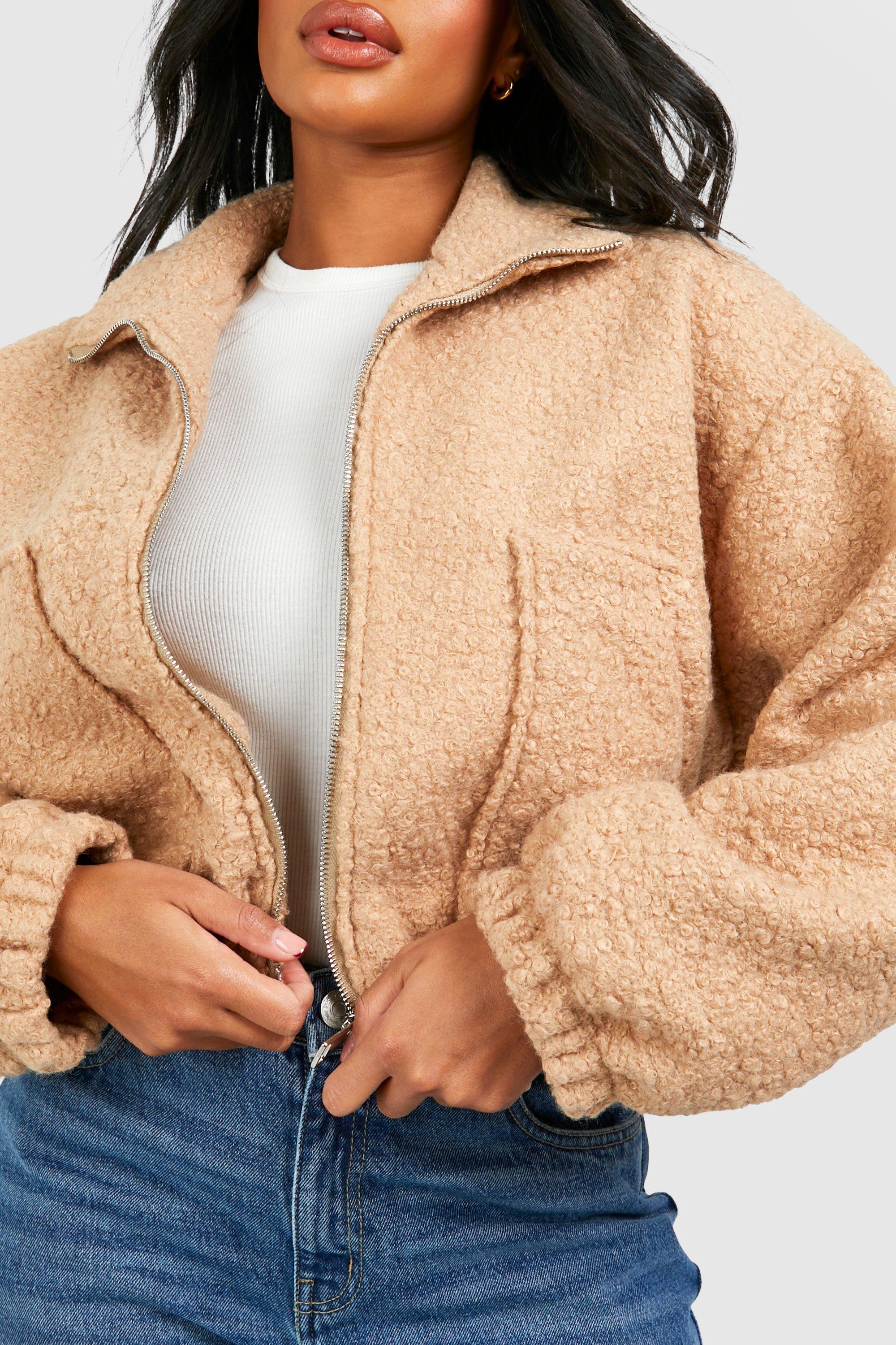 Boohoo sherpa jacket hotsell