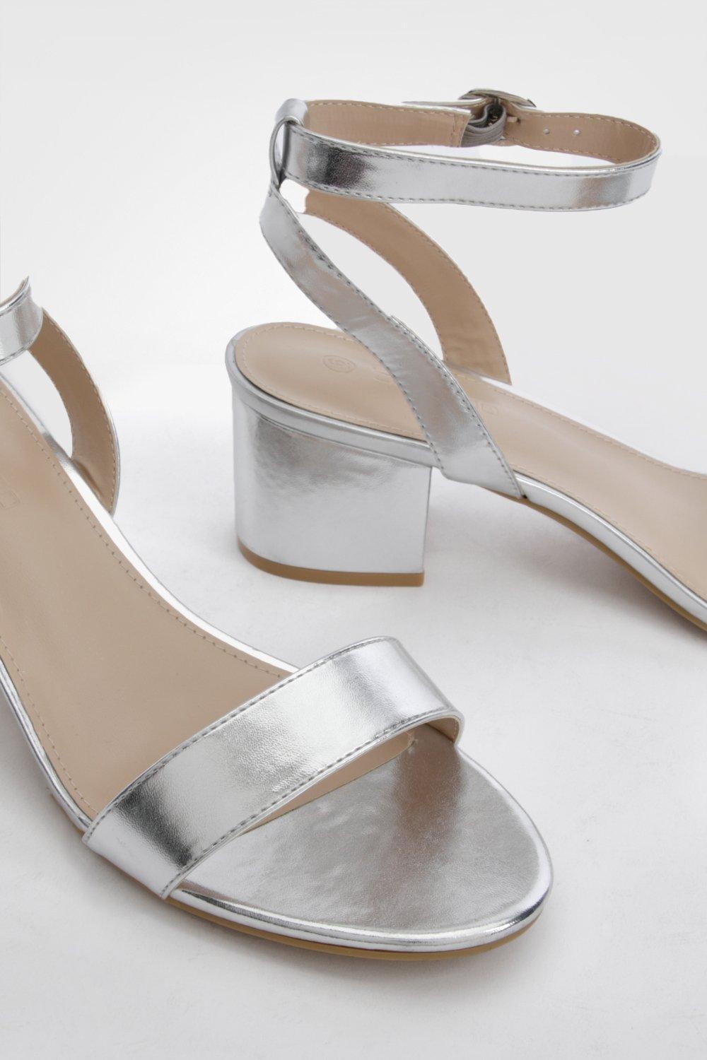 Boohoo silver heels online