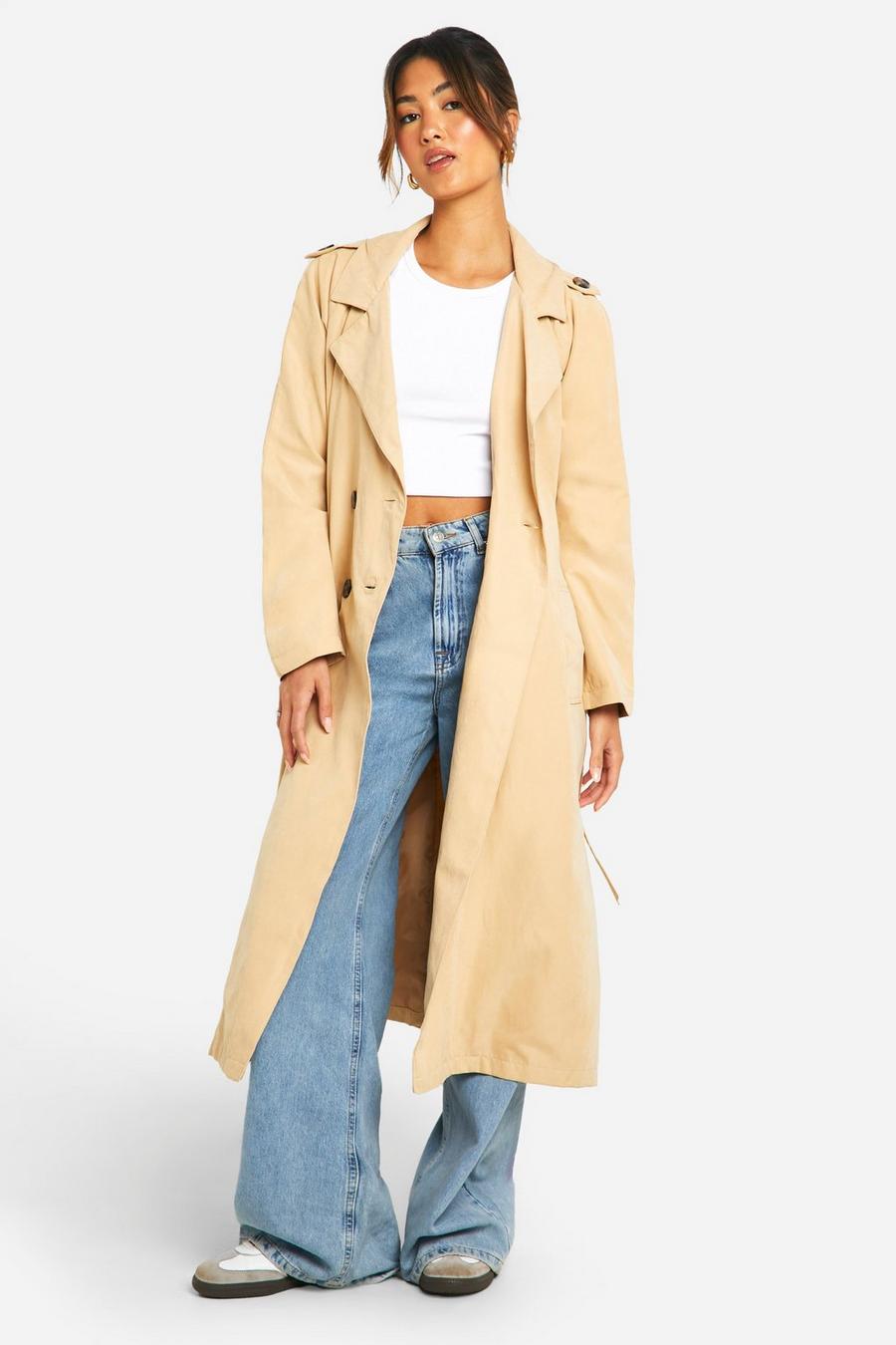 Camel Belted Trench Coat