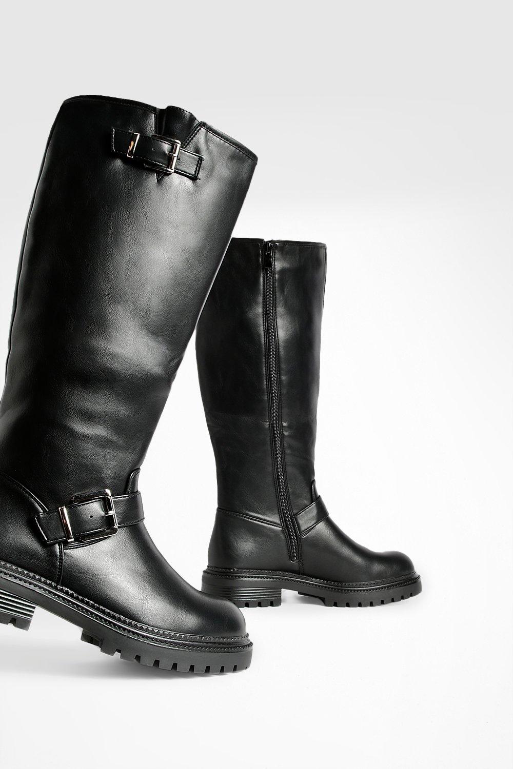 Boohoo buckle outlet boots