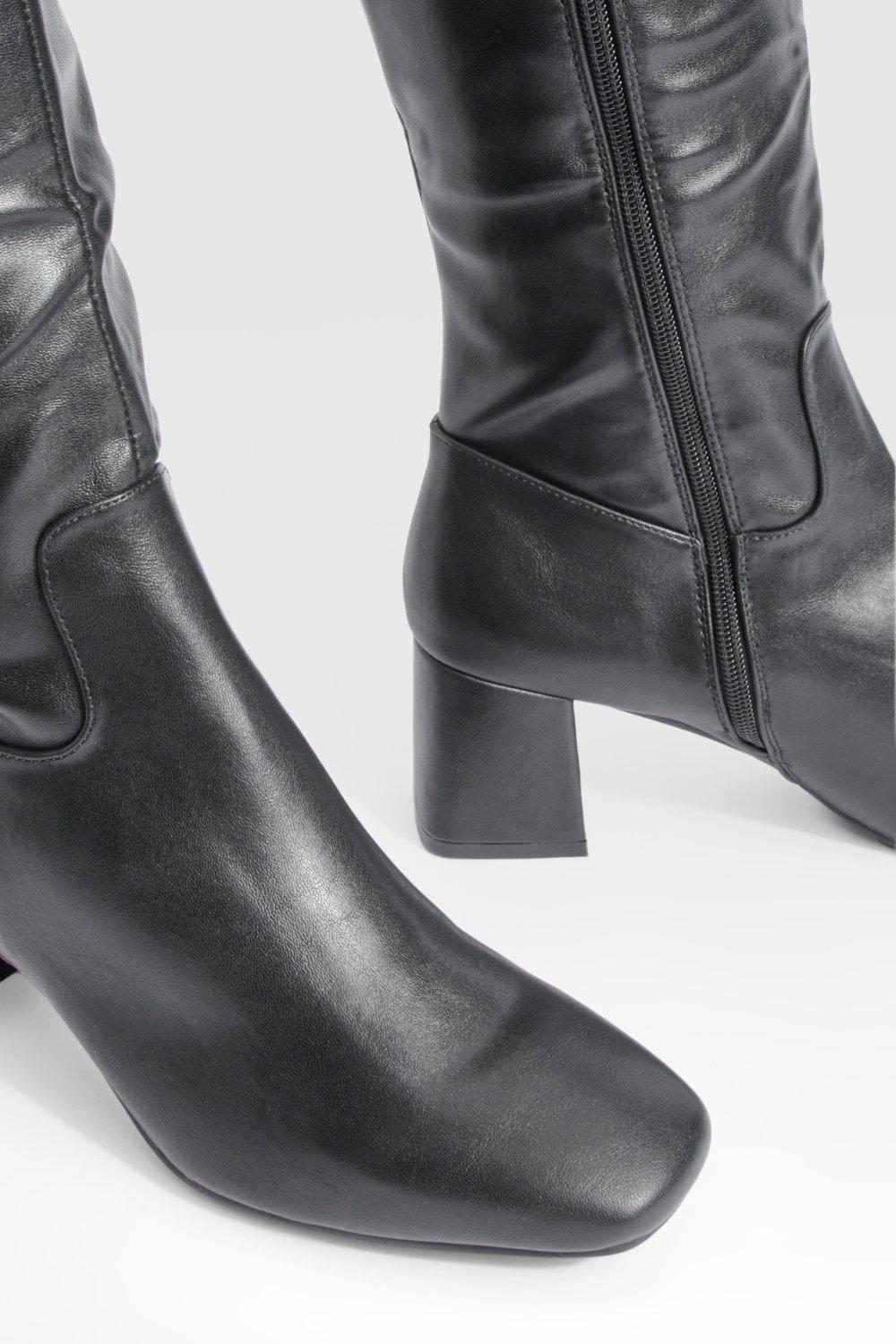 Boohoo long sale boots