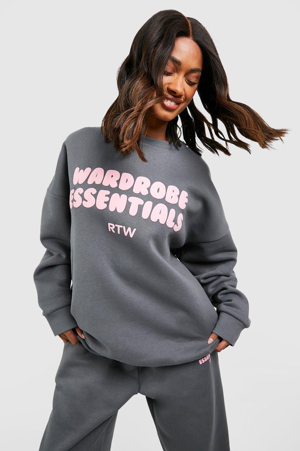 Wardrobe Essentials Slogan Oversized Hoodie