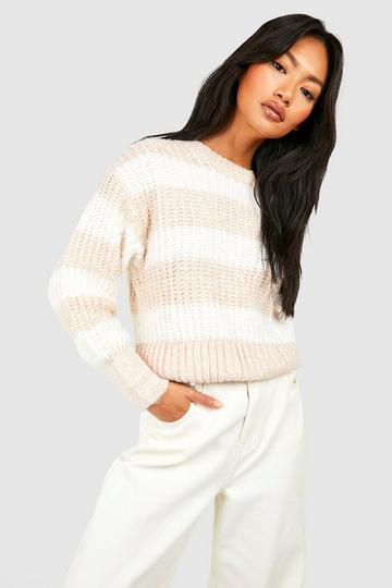 Stripe Jumper camel