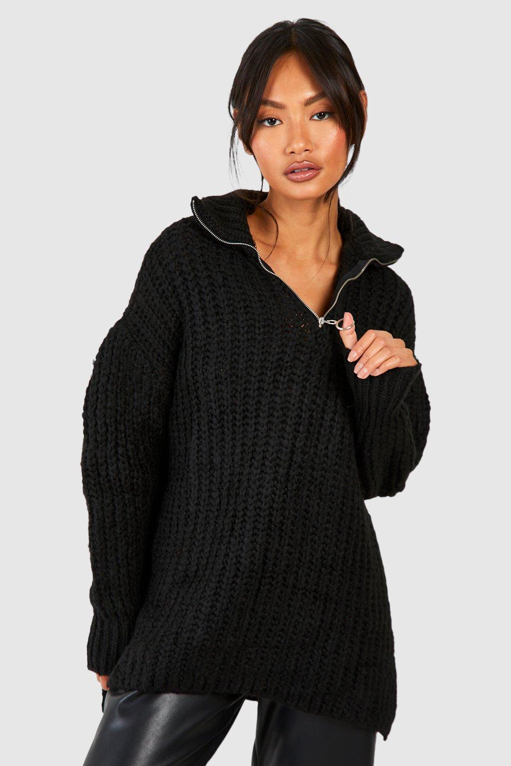 Boohoo half zip discount jumper