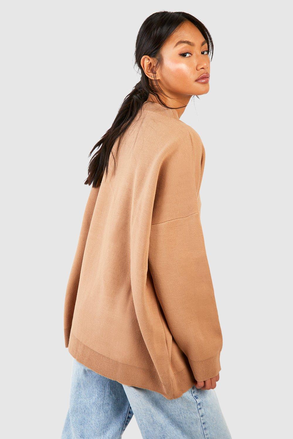 Oversized camel clearance jumper