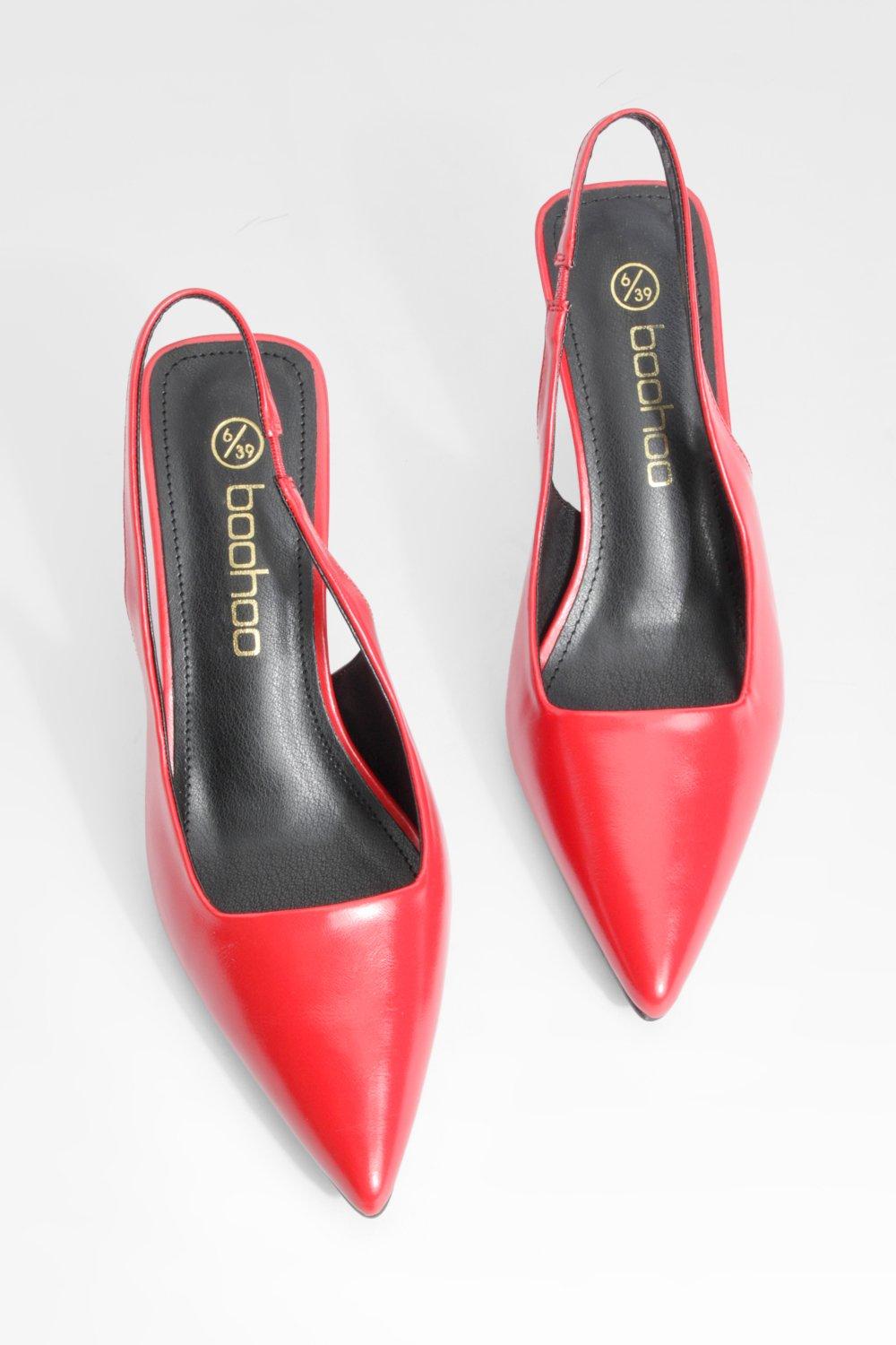 Scarpe decollete con tacco basso e tacco a spillo