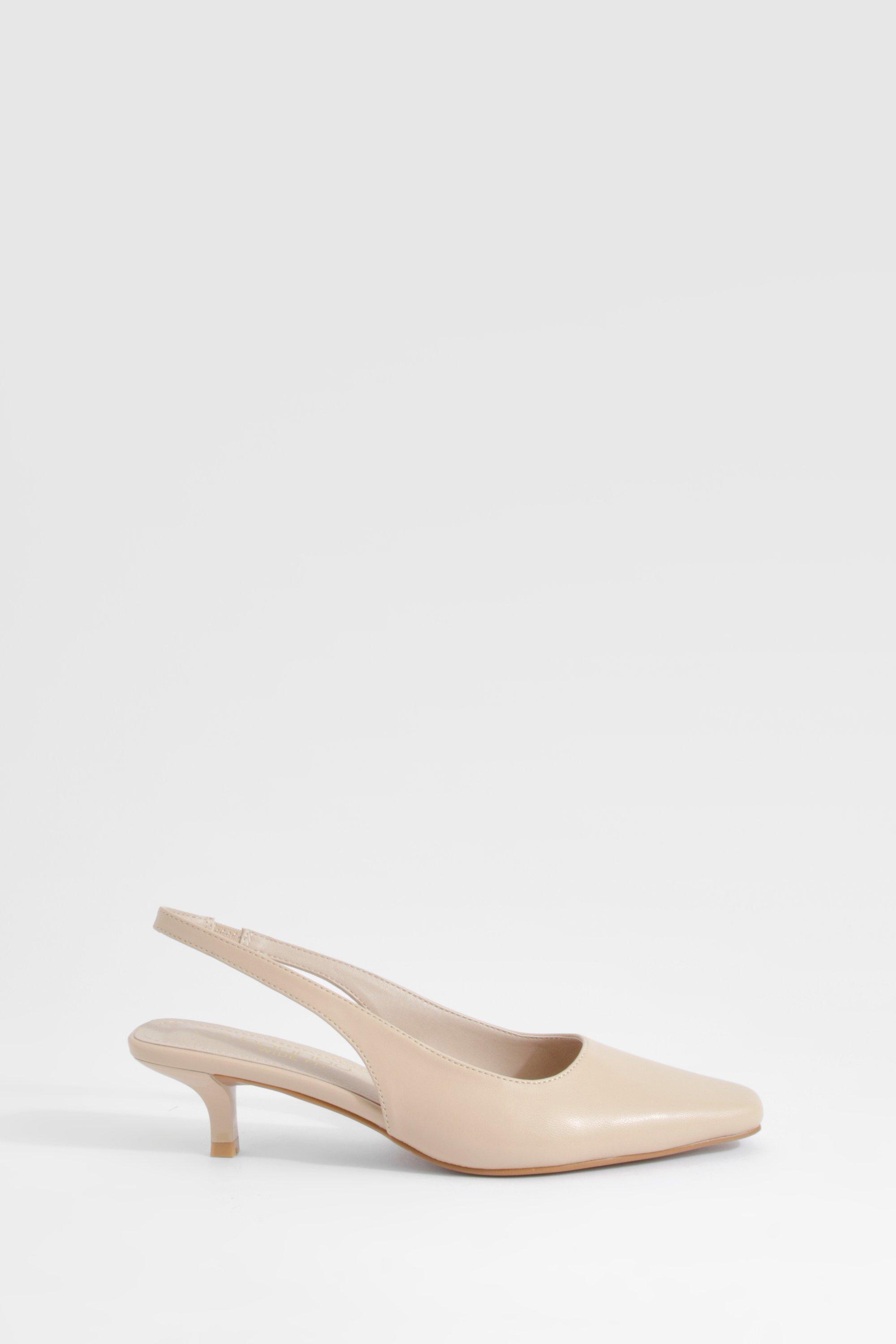 Wide width slingback pumps sales