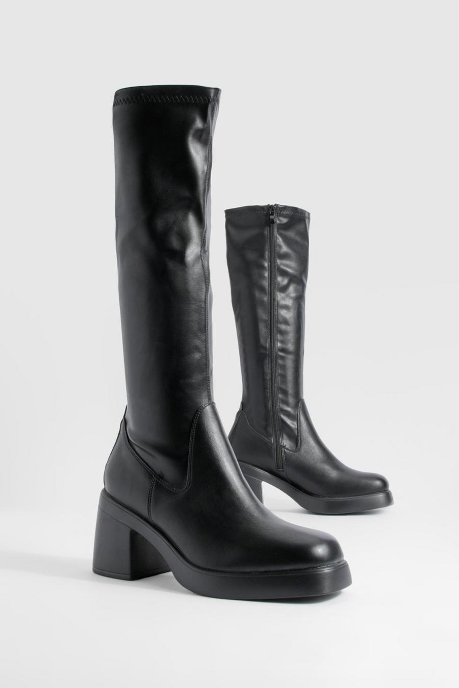 Knee High Platform Boots | Boohoo UK