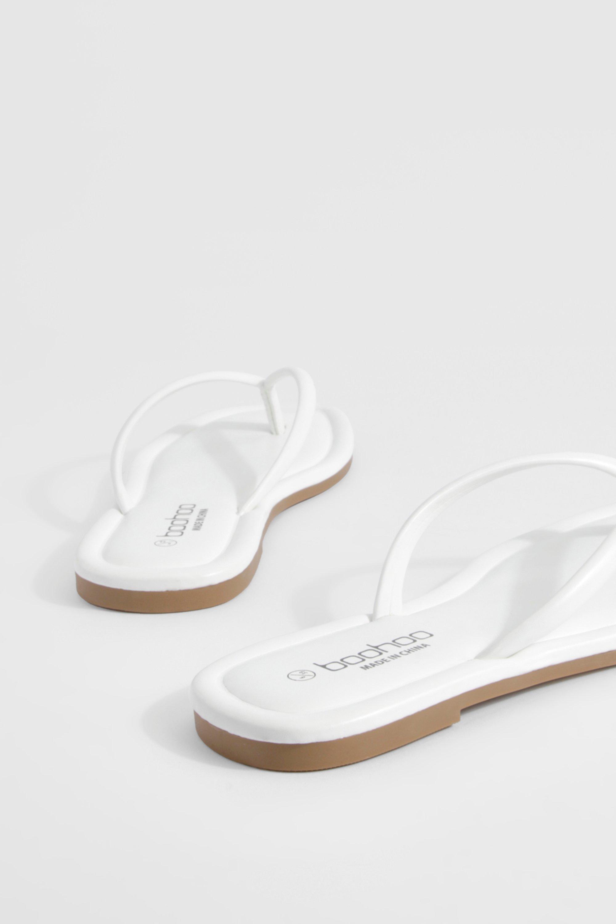 White flip flop sandals sales