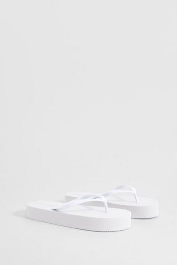Sandales à plateforme white
