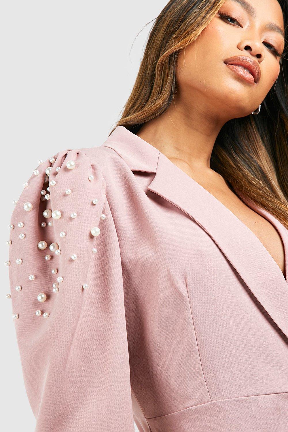 Pink pearl outlet blazer