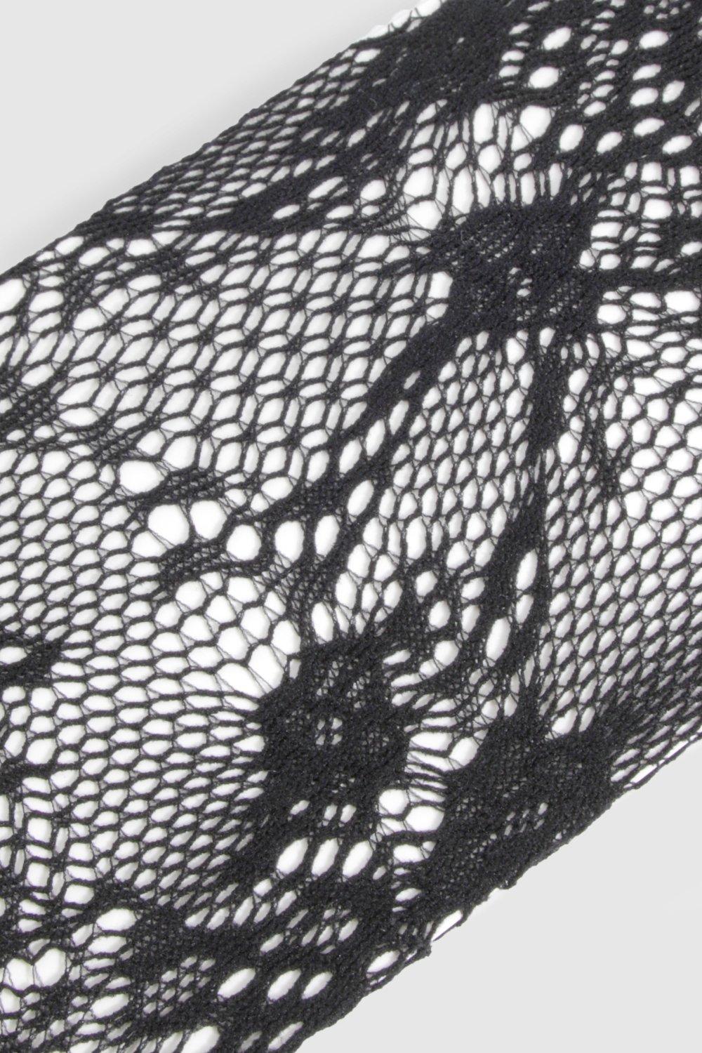 Lace Detail Fishnet Tights