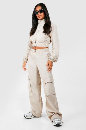 Parachute Toggle Pocket Trousers taupe