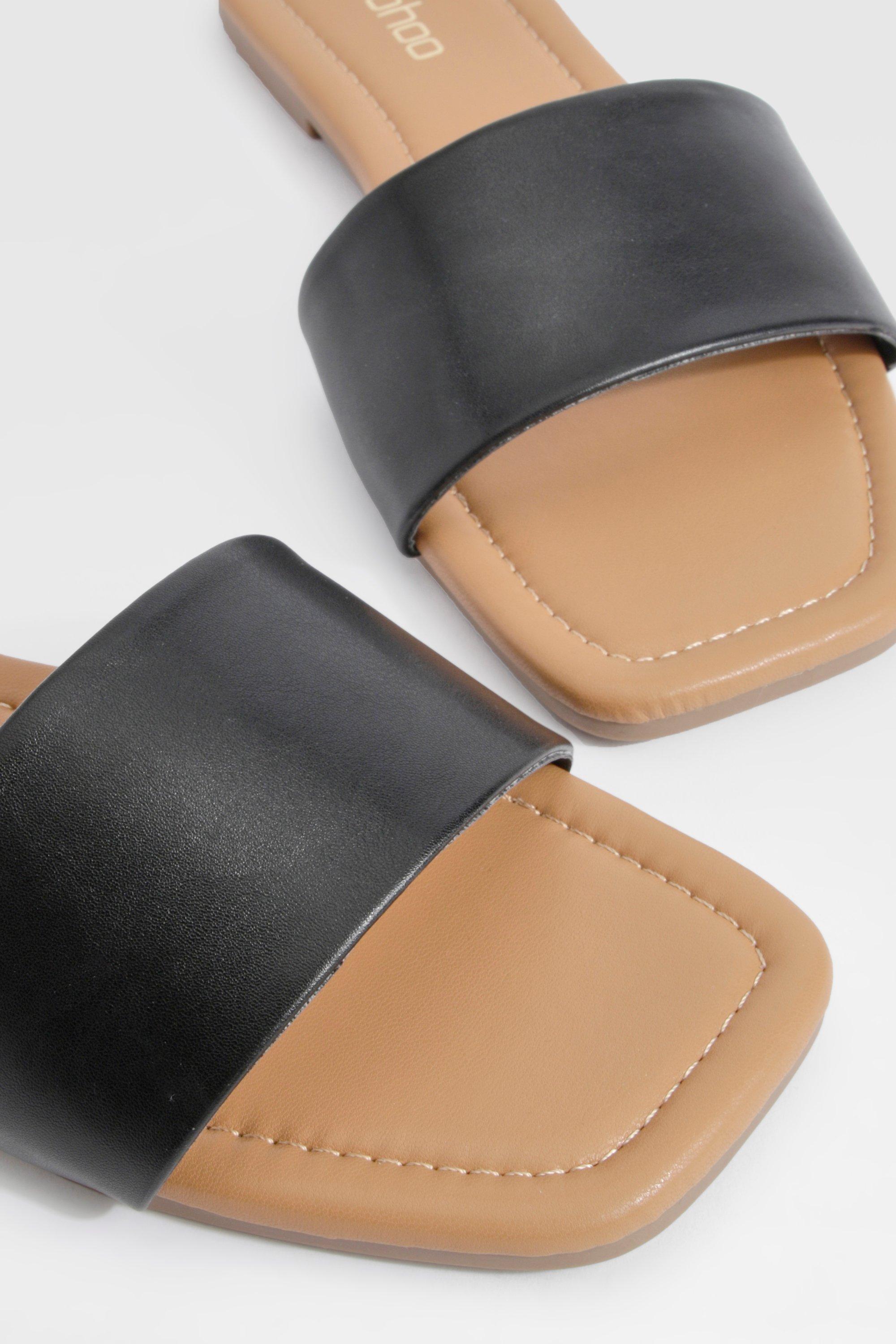 Wide Fit Minimal Mule Sandals