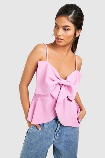 Bow Detail Cami pink