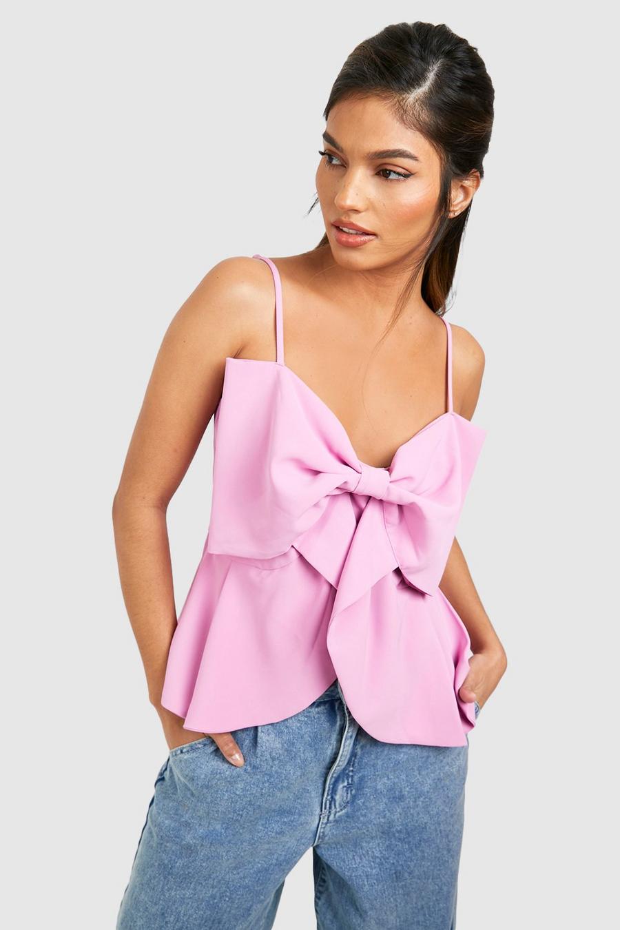 Pink Bow Detail Cami 