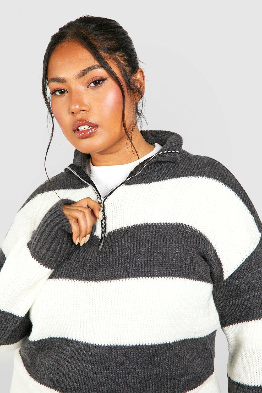 Boohoo half 2024 zip jumper