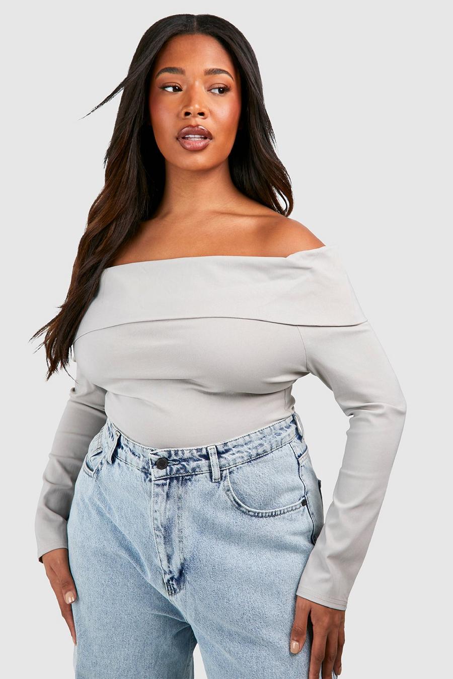 Stone Plus Off The Shoulder Bengaline Top