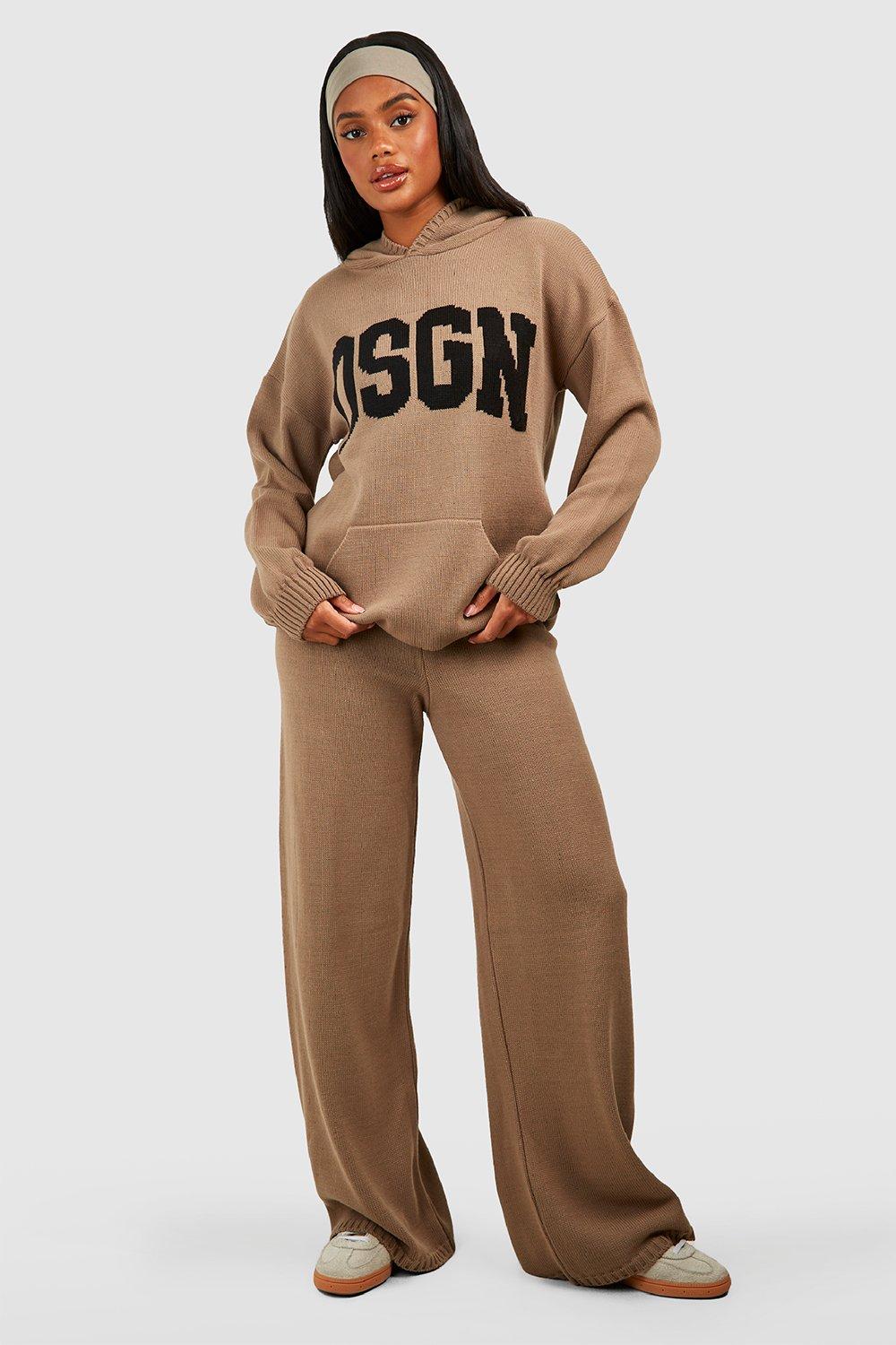 Dsgn Oversized Hoody And Wide Leg Trouser Set