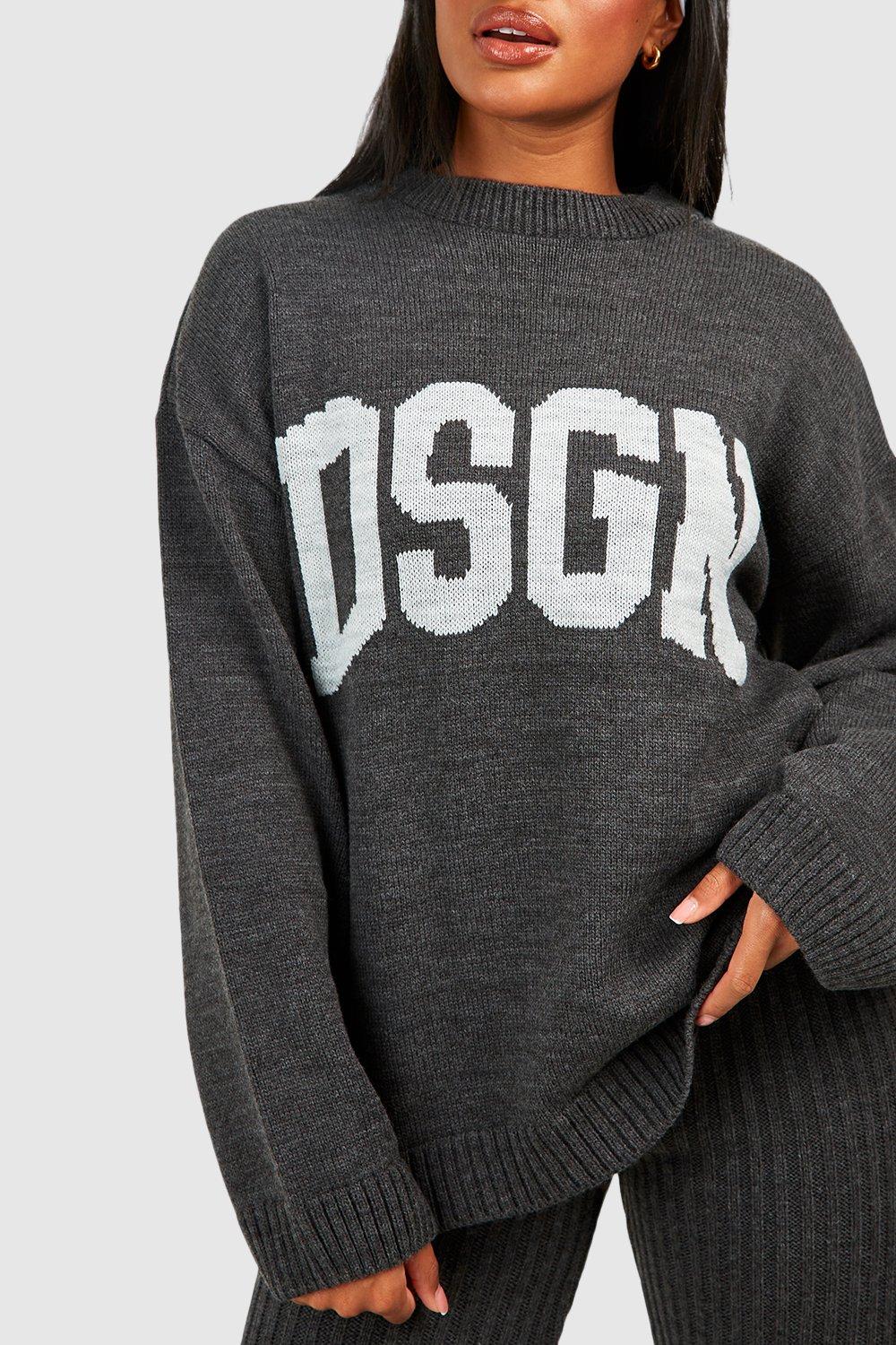 Women's Dsgn Crew Neck Knitted Jumper