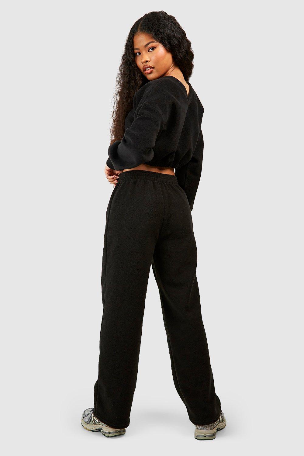 Womens petite fleece online joggers