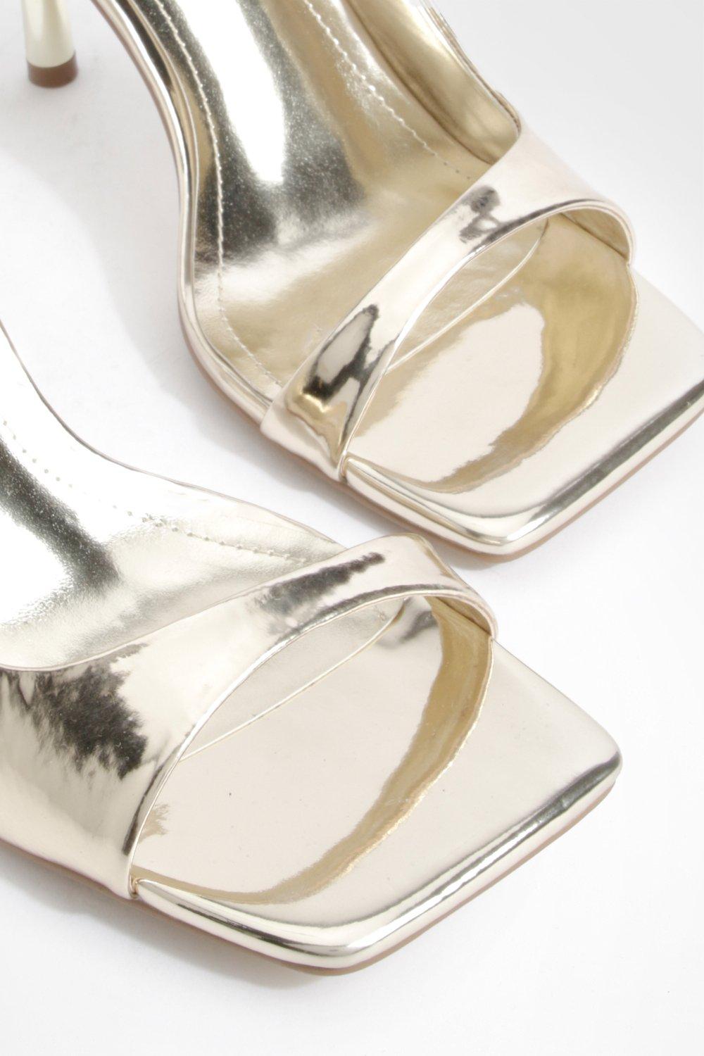 Gold slingback heels online