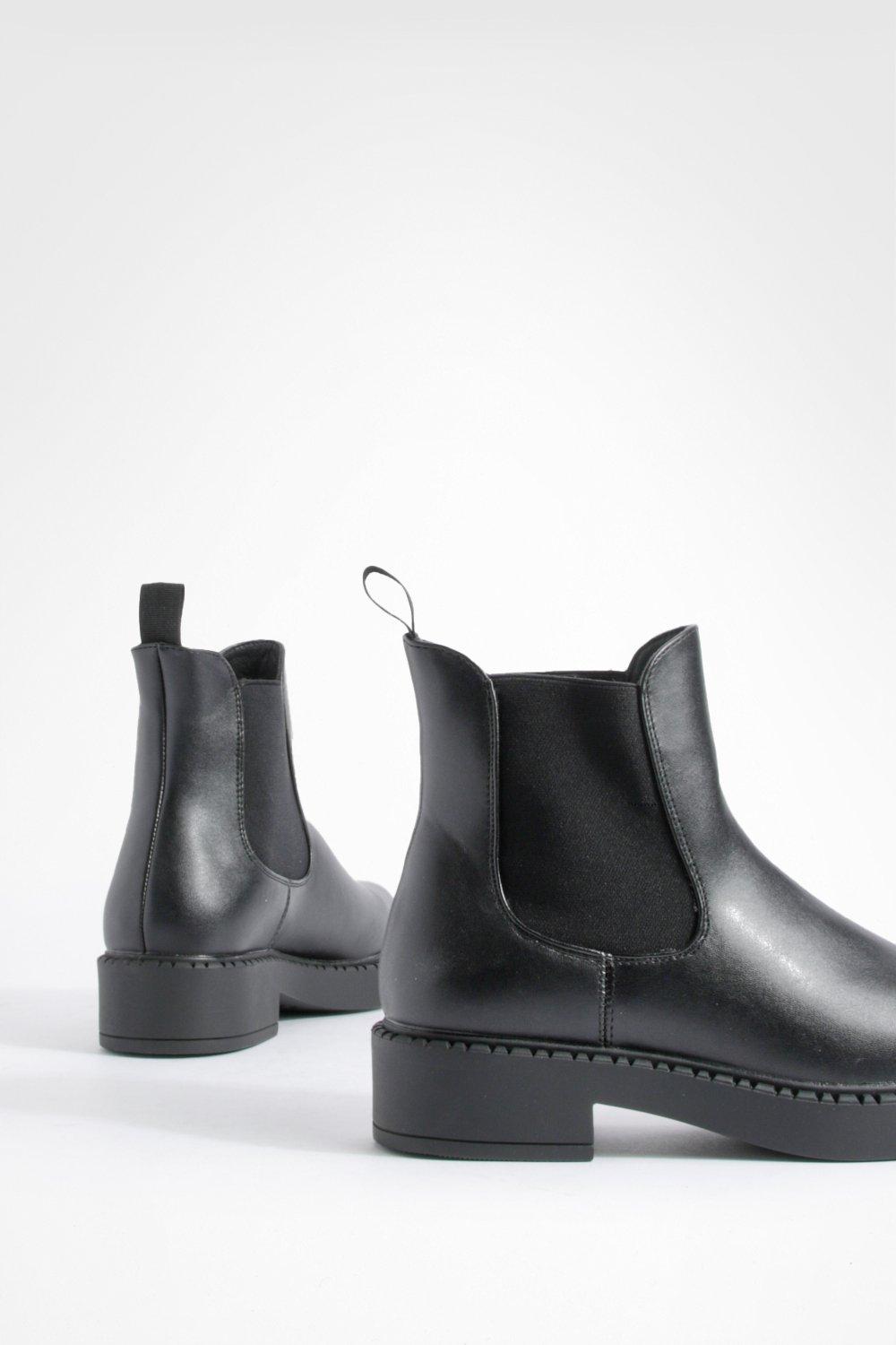 Asos automatic leather hot sale chelsea boots