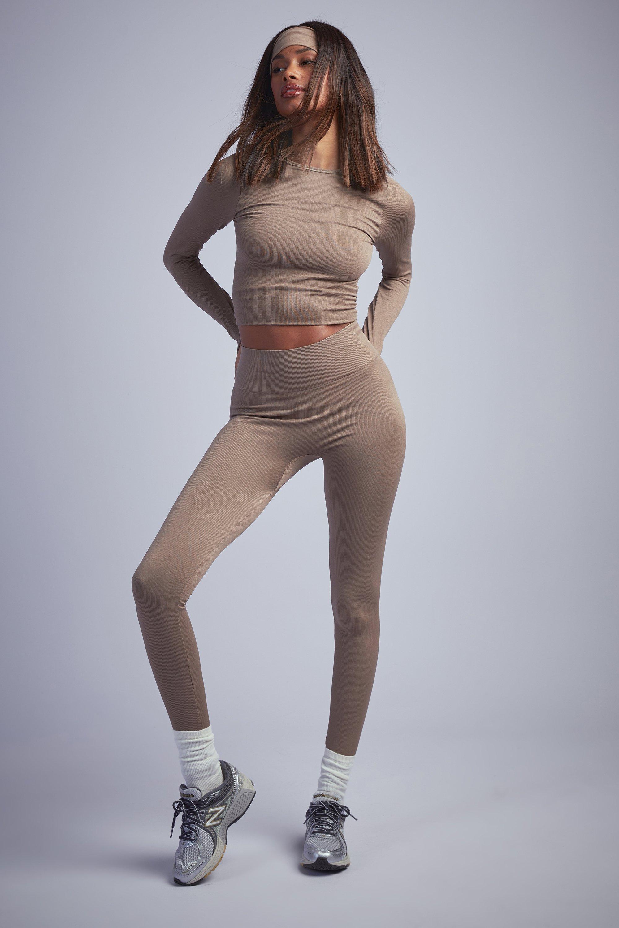 Mocha Seamless Rib Legging