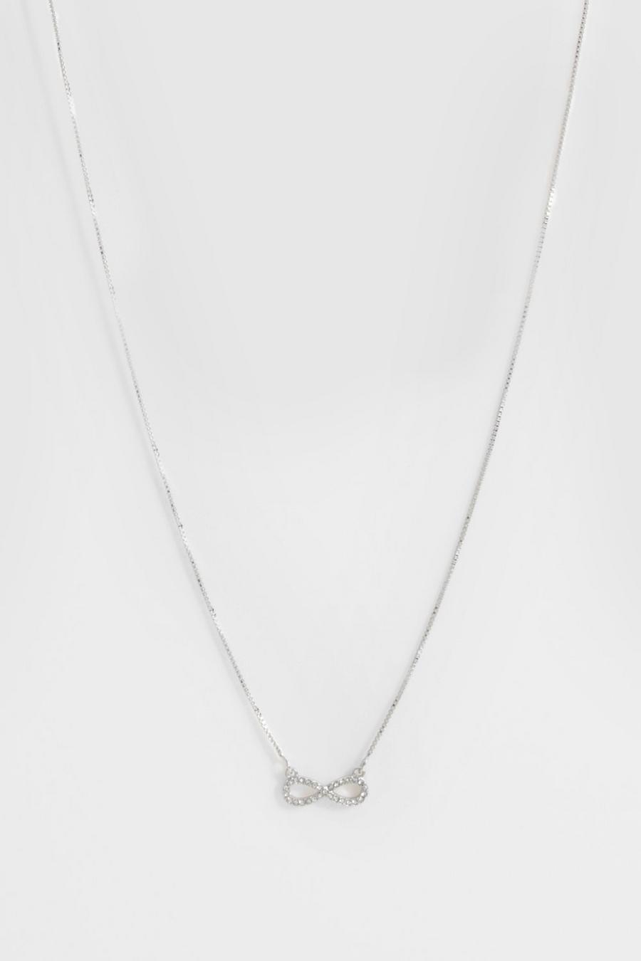 Silver Halsband med evighetstecken image number 1
