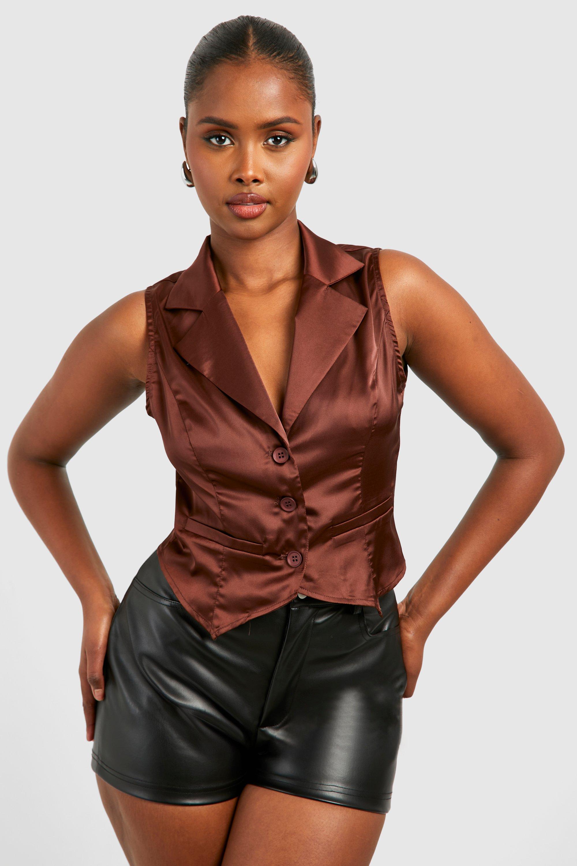 Satin waistcoat hot sale