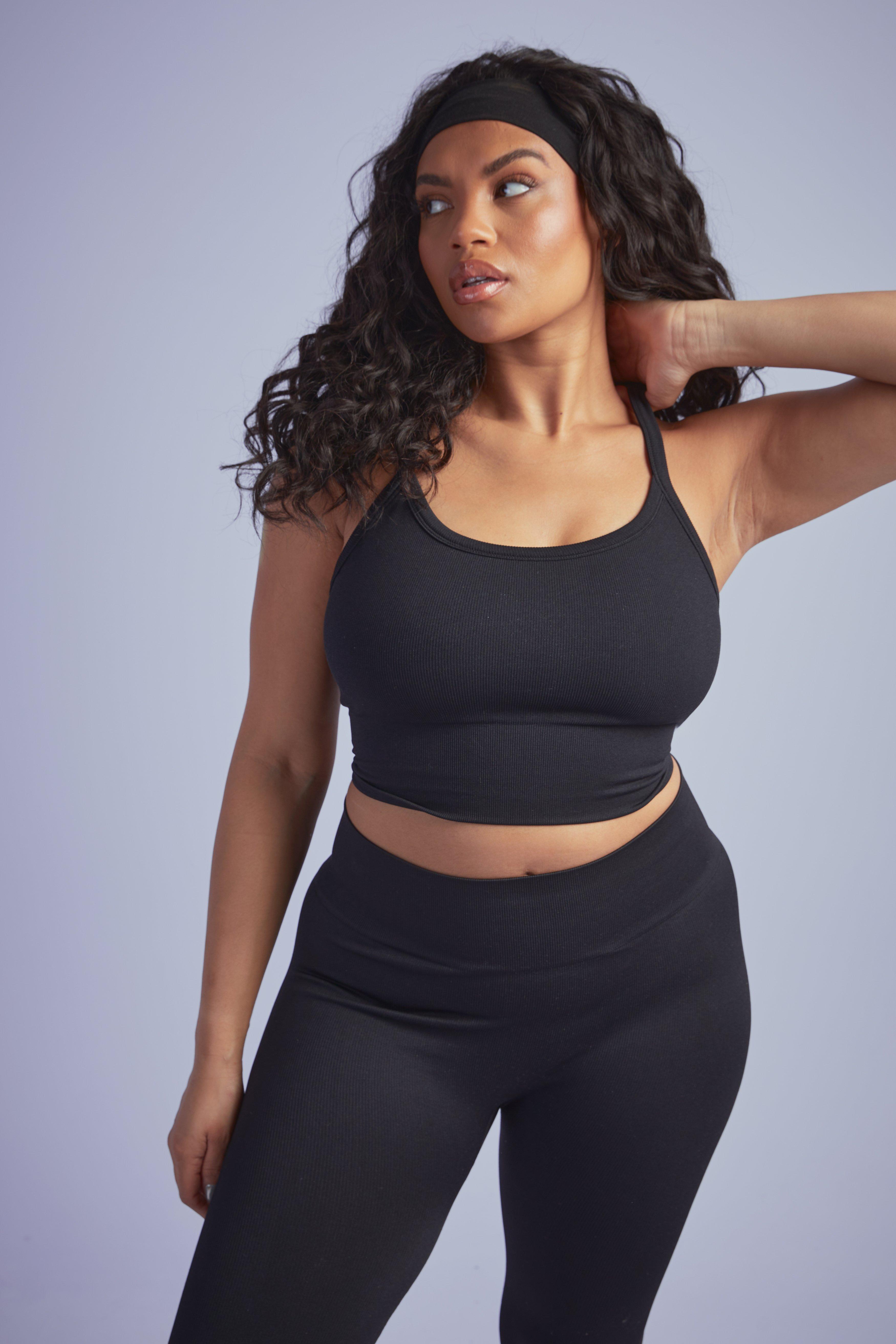 Longline Sports Bra / Black