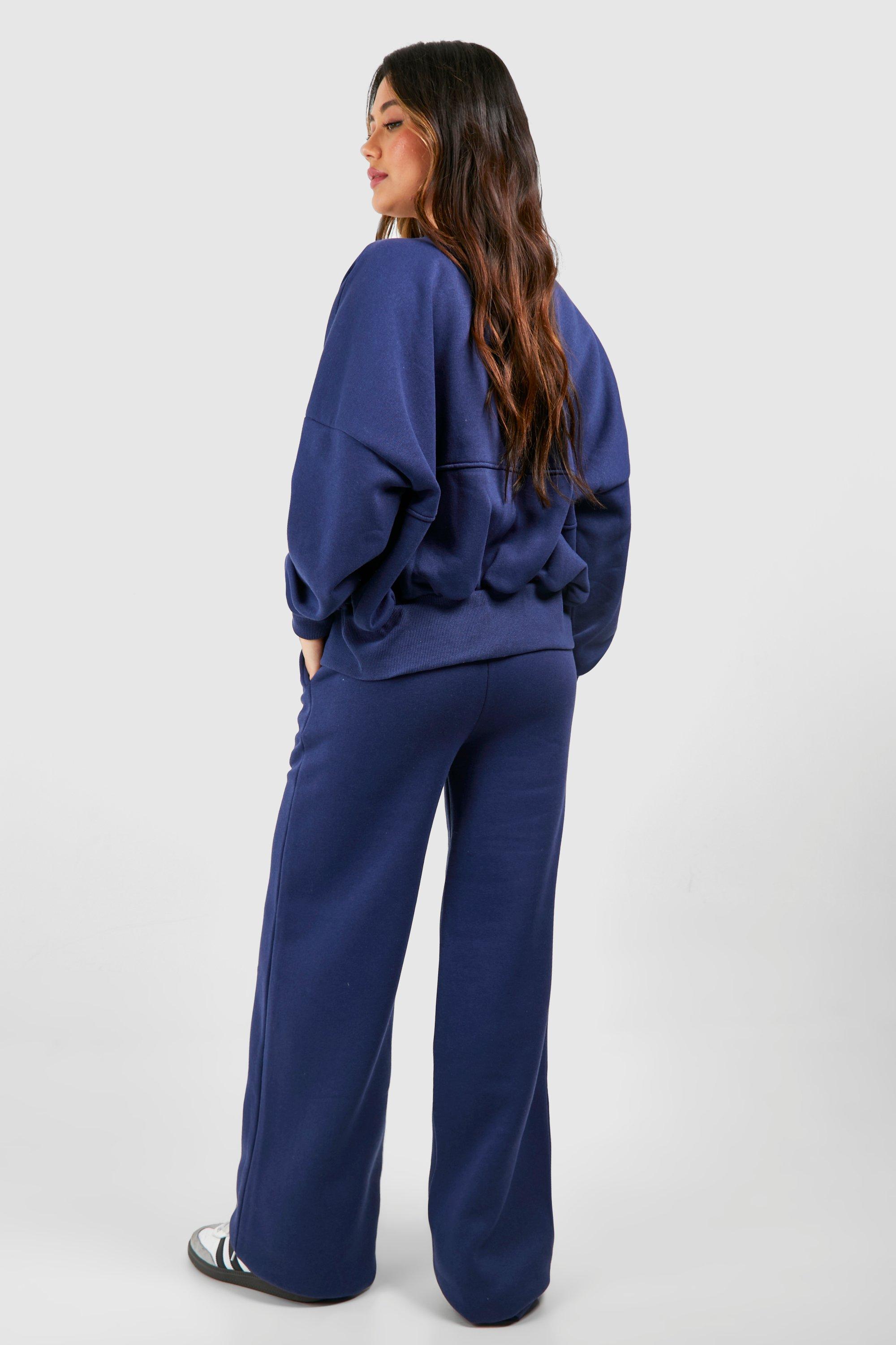 Navy blue cheap tracksuit womens