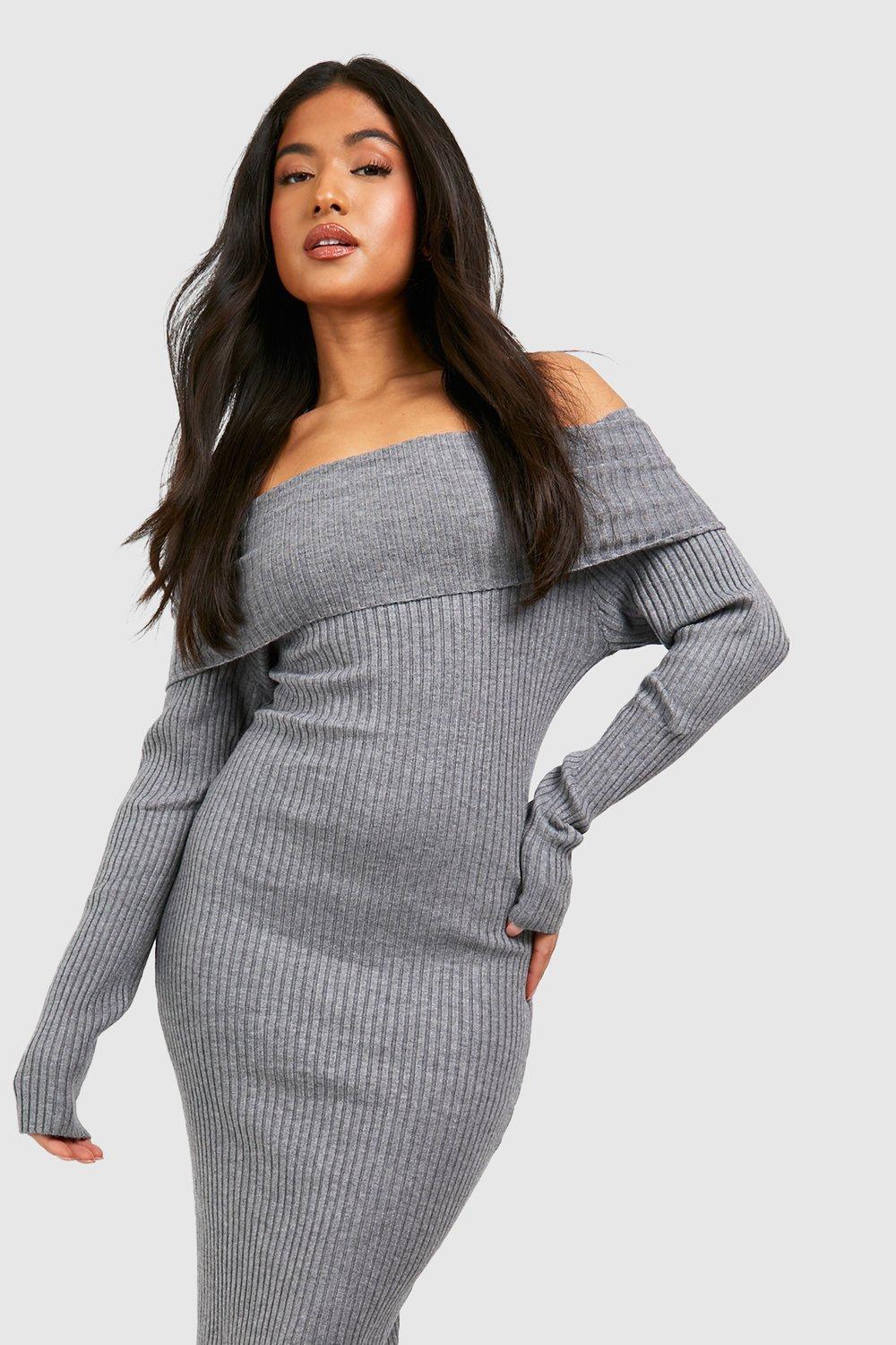 Grey petite cheap dress