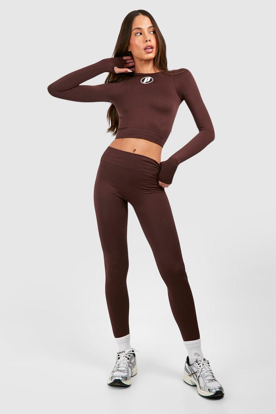 Legging sans coutures - Prince, Chocolate image number 1