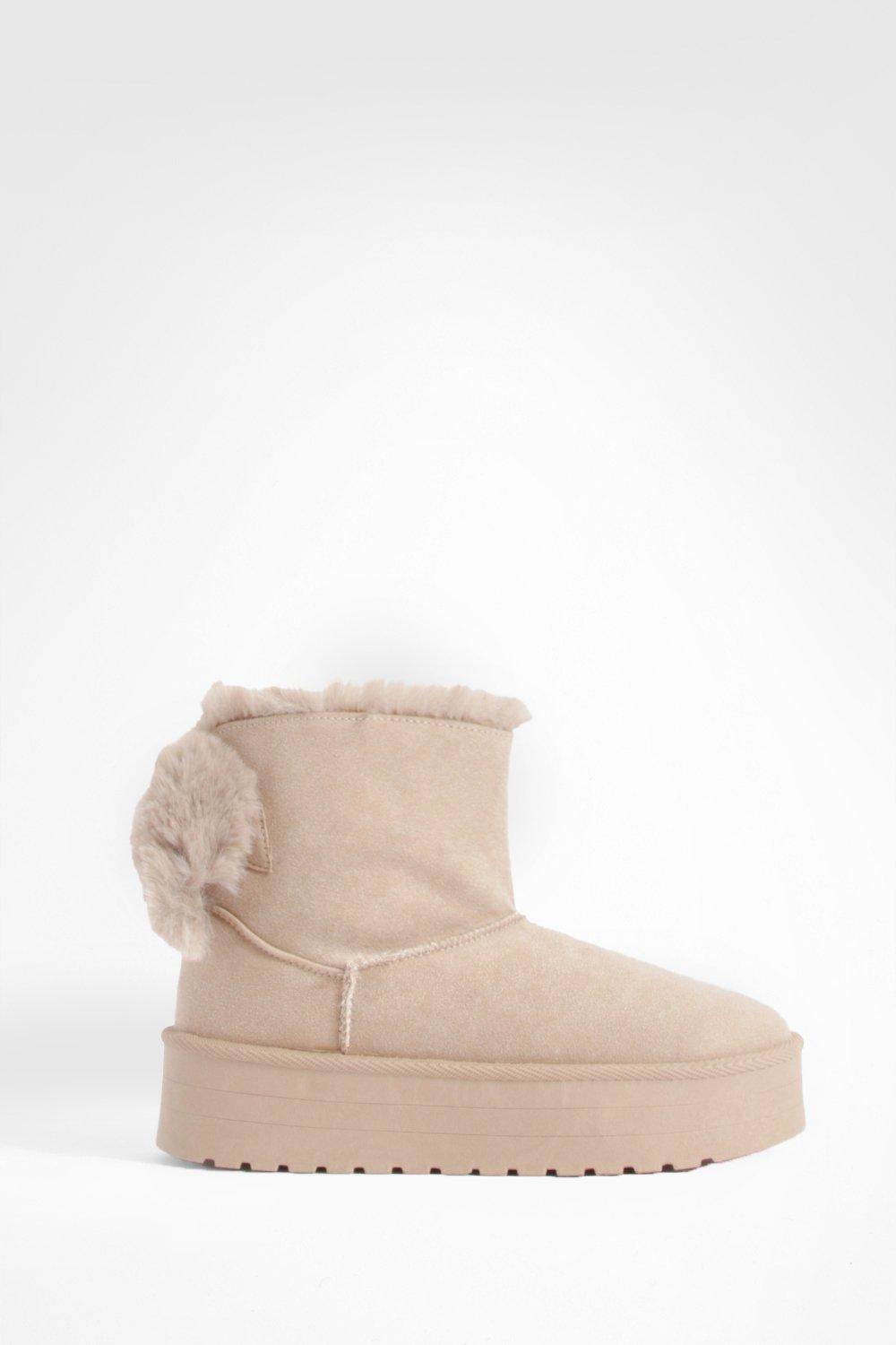 h&m fur lined boots