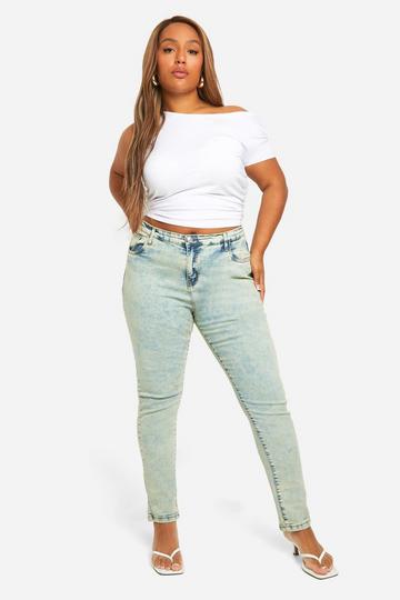 Plus Basic Stretch Skinny Jeans vintage wash