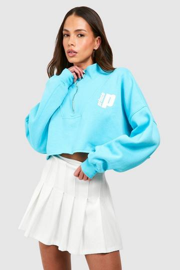 Prince Half Zip Sweatshirt blue