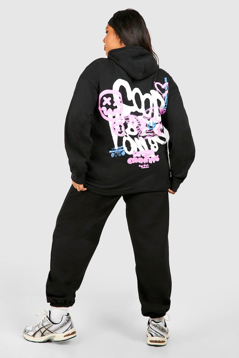 Boohoo best sale graffiti hoodie