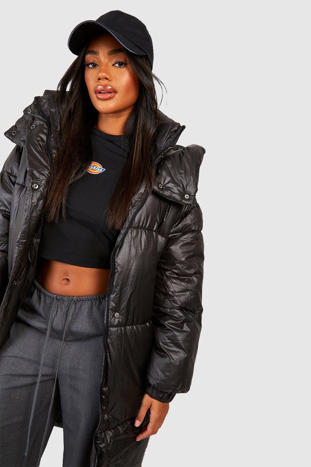 Boohoo longline best sale puffer jacket